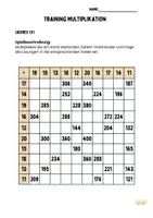 Vorschau - Spiele - Das große Einmaleins rechnen: Hunderterfeld - Seite 1