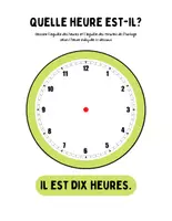 Aperçu - Préparation de séance / Séance complète - Quelle heure est-il ? +9 fiches d'activités - Page de couverture