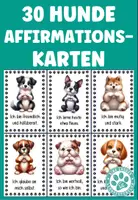 Vorschau - Arbeitsblätter - Hunde positive Affirmationskarten Hundeklasse - Deckblatt