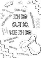 Vorschau - Mal- und Bastelvorlagen - Warme Dusche Ausmalbild, Positives Denken - Seite 1