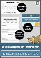 Vorschau - Arbeitsblätter - Teilbarkeitsregeln erforschen - Seite 1