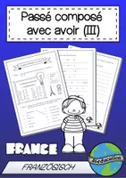 Vorschau - Arbeitsblätter - Le passé composé avec avoir (III) (Übungsblätter) - Deckblatt