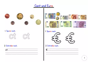 Vorschau - Stationenlernen - Rechnen mit Geld - Mini-Hefte Klasse 1&2 - Seite 3