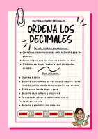 Vista previa - Juegos / Gamificación - Números decimales - Ordenar decimales - Portada