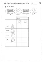 Vorschau - Arbeitsblätter - Weather and Clothes - Interviews - Stundenmaterial - Seite 3