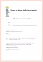 Vorschau - Arbeitsblätter - Komm, wir lernen die Zahlen schreiben! - Arbeitsheft - Seite 1