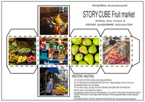 Vorschau - Spiele - WordsOfBub Geschichtenwürfel Fruit market - Deckblatt