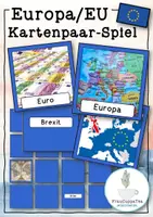 Vorschau - Spiele - Kartenpaar Spiel Europa EU Wortschatz - Deckblatt
