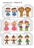 anteprima - Materiale per pittura e bricolage - Il Mago di Oz - Pupazzi dito - Marionetta - Favola - Pagina 2