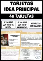 Vista previa - Refuerzo / NEE / Materiales de apoyo - Tarjetas idea principal - Portada