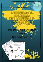 Vorschau - Stundenentwürfe - ✝️ Die zentrale Botschaft Jesu - Die Bergpredigt mit Feedback INTERACTIVE - Seite 1