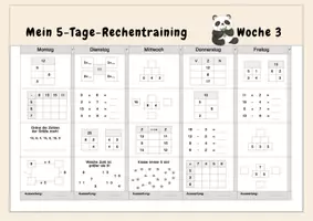 Vorschau - Arbeitsblätter - Mein 5-Tage-Rechentraining - Klasse 1 - Seite 3