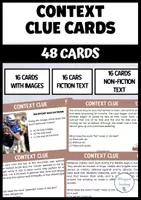 Vista previa - Hojas de trabajo - English Context clue cards - Portada