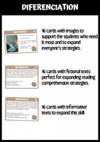 Vista previa - Refuerzo / NEE / Materiales de apoyo - Task cards inferences - página 1