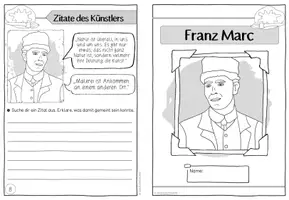 Vorschau - Arbeitsblätter - Künstler-Faltheft: Franz Marc | Expressionismus - Seite 2