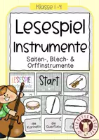 Vorschau - Spiele - Musik - Lesespiel Instrumente - Deckblatt