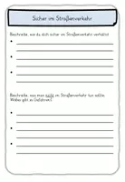 Vorschau - Stundenentwürfe - Verkehr Verkehrserziehung Straßenverkehr Klasse 2, 3, 4 - Seite 1