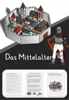Vorschau - Stundenentwürfe - Mittelalter Ritter Burgen Burg Ritterburg Klasse 2, 3, 4 - Deckblatt