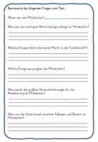Vorschau - Stundenentwürfe - Mittelalter Ritter Burgen Burg Ritterburg Klasse 2, 3, 4 - Seite 3