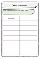 Vorschau - Stundenentwürfe - Erweiterungspaket Die Uhr und Zeit Klasse 2,3,4 - Seite 1