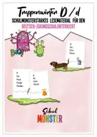 Vorschau - Spiele - Schulmonsterstarke Treppenwörter: Wörter mit D/d - Deckblatt