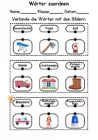 Vorschau - Arbeitsblätter - Materialpaket Schreiben und Sprache Thema Feuerwehr - DaZ/DaF, Deutsch - Seite 3