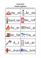 Vorschau - Arbeitsblätter - Feuerwehr richtige Schreibweise, rechtschreibung - DaZ/DaF, deutsch - Seite 3