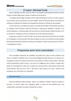 Vista previa - Hojas de trabajo - Ficha para la lectura y trabajo sobre Momo de Michel Ende - página 2