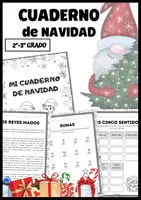 Vista previa - Hojas de trabajo - Cuaderno de navidad 2-3 grado - Portada