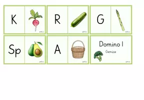 Vorschau - Spiele - Gemüse: Domino (2-fach differenziert) - Seite 2