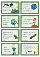 Vorschau - Spiele - 50+ Gesprächskarten zu Umwelt, Umweltschutz (Klasse 4-7) #timeforclimateaction - Seite 2