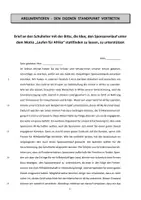Vorschau - Unterrichtsreihen - Argumentieren (E 8): Brief an SL - Laufen für Afrika - Seite 3