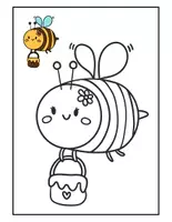 Aperçu - Préparation de séance / Séance complète - Abeilles avec modèles - Livre de coloriages +10 fiches d'activités - Page 3