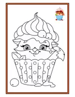 Aperçu - Feuilles d'exercices - Renards avec modèles - Livre de coloriages +6 illustrations - Page 2