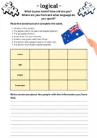 Aperçu - Feuilles d'exercices - Anglais - 2 Logiciels - nom, origine, langue, âge - Page 2