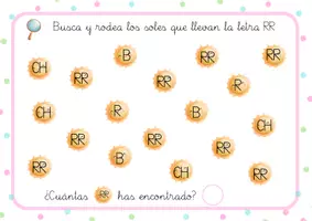 Vista previa - Hojas de trabajo - CUADERNO CONSONANTES CH-R-RR-B - página 2