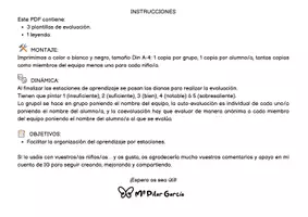 Vista previa - Evaluación - DIANAS DE EVALUACIÓN ESTACIONES DE APRENDIZAJE - página 2