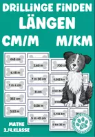 Vorschau - Spiele - Materialpaket Hunde Längen cm m km Mathe 3.Klasse 4. Klasse Stationen - Seite 1