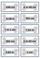 Vorschau - Spiele - Materialpaket Hunde Längen cm m km Mathe 3.Klasse 4. Klasse Stationen - Seite 2