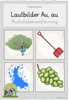 Vorschau - Bildkarten - Lautbilder Au, au (Buchstabeneinführung) - Deckblatt