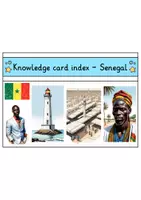Vorschau - Stationenlernen - Knowledge card index - Senegal (English) - Seite 1