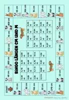 Vorschau - Stationenlernen - Hunde Bingo Längen Zentimeter Meter Kilometer Mathe 3. Klasse 4. Klasse - Seite 2
