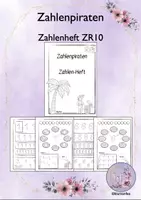 Vorschau - Arbeitsblätter - Zahlenheft - Piraten (ZR 10); Zahlen lernen - Deckblatt