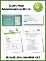 Vorschau - Stundenentwürfe - Machtergreifung Hitlers (Escaperoom) - Deckblatt