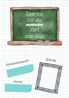 Vorschau - Arbeitsblätter - Abschied grundschullehrerin - Deckblatt