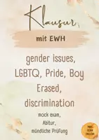 Vorschau - Test - Klausur lgbtq boy erased, gender issues, mit EWH, Abitur, mündliche Prüfung, mock exam, LGBTQ+ - Deckblatt