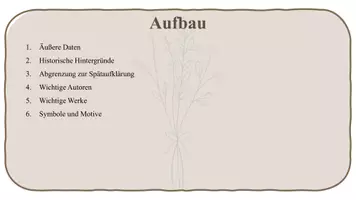 Vorschau - Präsentationen/Tafelbilder - Lernkarten Präsentation Romantik - Seite 1