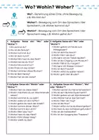 Aperçu - Fiches - Allemand - Wo? Woher? Wohin? - Page 3
