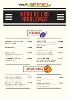 Vista previa - Hojas de trabajo - El menú de los problemas - página 2