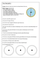 Vorschau - Arbeitsblätter - Logical / Leserätsel / Lesetraining / Konzentration Uhr - Deckblatt